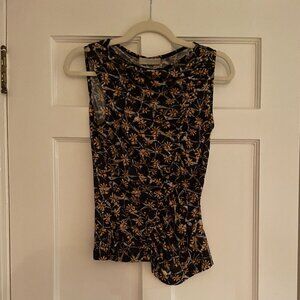 Ulla Johnson Medea Asymmetric Shirred Top Size S NWOT